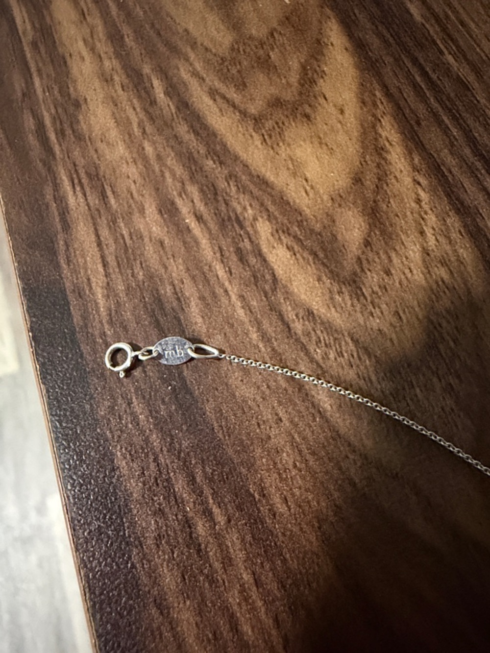 Maya Brenner 14k Gold Asymmetrical Letter Necklace - L - Picture 4 of 6